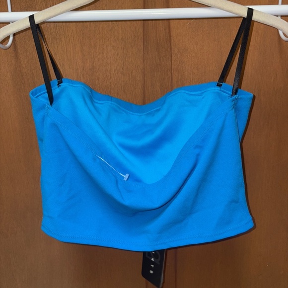 21 Saints Blue Strapless Crop Top Size XL NWT - Picture 2 of 4